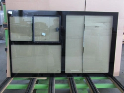 Sidewall window glass left with vent GAZ A63R42-5403093