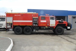 Fire tanker truck ??-7,?-(40-100), type 5881, modification 58814M on chassis Ural-4320-60, 4320-62, 4320-70, 4320-72, 4320-74