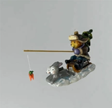 Handmade glass Christmas tree toy "Behind the carrot"