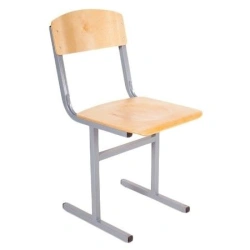 Chair on metal frame
