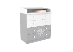 Polini kids French 1580 chest of drawers, Teddy,