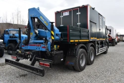 Special van with CMU produced by INMAN JSC on KAMAZ 5350-D5 chassis. GIRD brand. Type 5849AF. Modification 5849A