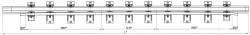 Crossing rail with counter rail of P65 type of 1/11 grade project 53103.14.000-02/03; 53103.34.000/01