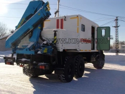 Special truck with crane-manipulator (CMU) model 574244 on chassis KAMAZ-43118-50, 43118-A5, 43118-RR, 43118-RS (With CMU O)