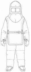 Set of special protective clothing for firefighters against increased thermal effects of heavy type (heat-reflective set TK-800)