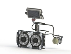 Air conditioner KAMAZ 7 kW underhood condenser overhead evaporator