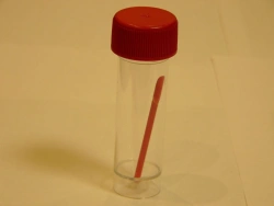 Polymer container for bioassays, disposable, non-sterile-KOS 30ml/B with label