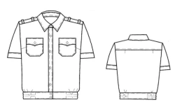 Blouse for law enforcement officers of foreign countries studying in educational organisations of higher education (according to