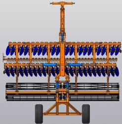 Semi-trailed disc mulcher DM-6x2SP