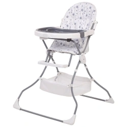 Polini Kids 252 Highchair Stars, white-grey, article number 0002135-14