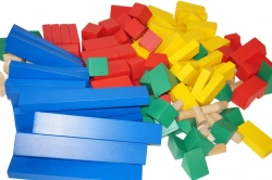 Children's tabletop wooden construction set BUILDER - construction set by Agapova 150 elements