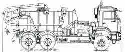 Slush truck KO-507A-3, type KO-507A-3, base chassis KAMAZ-65111-A5, KAMAZ-65111-50