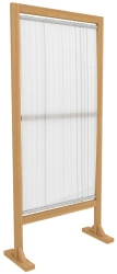 Single-section medical screen SHRD-1 from the set of general hospital furniture "LABROMED-3" according to TU 9452-009-13305037-2