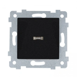 "AKSIOMA" Single-key switch mechanism with light-ind. C110-448 "anthracite"