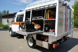 Means of transport for emergency services and police on the basis of GAZ-33025 chassis model 3259KA, 3259KB, 3259KC, 3259KD, 3