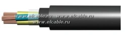 Polyvinylchloride insulated rubber sheathed marine cable KNREK
