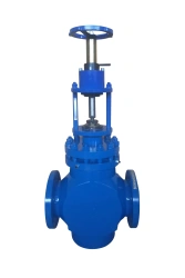 Steel shut-off valves NHA KZ: model range DN from 15 to 500 mm, Ru from 1,6 to 40 MPa, manually operated, electrically and pneum