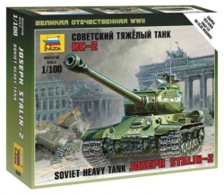 Assembled model Soviet heavy tank IS-2