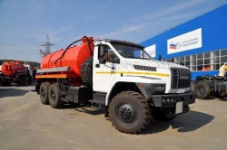 Gas condensate and oil collection unit, UZST brand, type UZST02, modification 6619C-18 on Ural 4320-80, 4320-82 chassis.