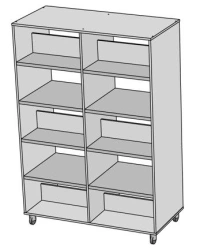 2-sided shelving unit TU 31.01.11-001-05065033-2021