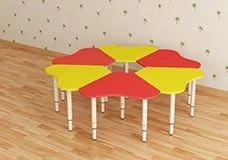 6-section table "Romashka" (gr. 0-3, on metal frame), article no. 30014