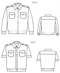 Blouse for employees of internal affairs bodies of the Russian Federation (according to TU 8527-026-08836809-2007)