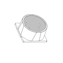 Lens for LED luminaires AMT-HB-23x23-3535-30-PC