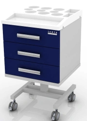 Mobile doctor's table, 103-001-3K, 460x460x750