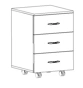 Trolley, 3 drawers, Classic series