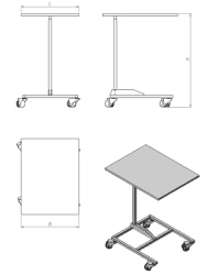 Bedside table (series ST.P)