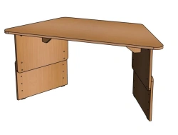 Trapezium 2-seater table / SD26
