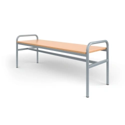 Reinforced rigid 2-seater banquette