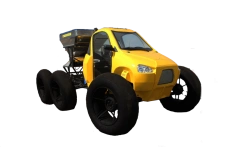 Mineral fertiliser spreader centrifugal disc model RTSD-1,0 (spreader with hydro-volume transmission from two g