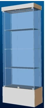 Display case vertical island 1000 x 500 x h 2400
