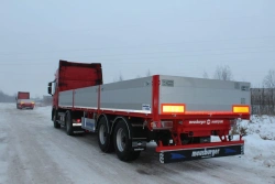 Flatbed semi-trailer double-axle MSP-249
