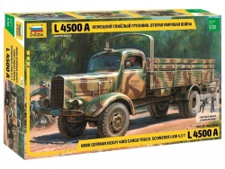 Assembled model "German heavy truck L4500A",