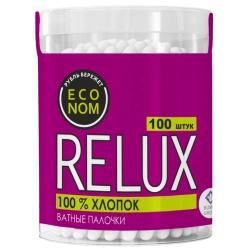 RELUX cotton buds (cylinder) 1/100/24