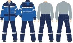 Special clothing of employees of the organisations of the Transneft system. Suits (OPZ) (jacket, trousers) for men for protectio