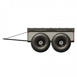 Flatbed trailer with removable awning Burlak P-02.021