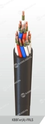 Control cable with copper conductors insulated with polyvinylchloride plasticate of reduced fire hazard, for nominal p