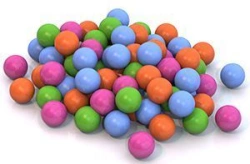8 cm dia. balls (100 pcs. in a net)