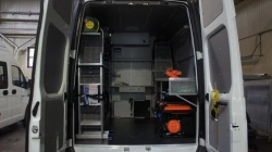 Means of transport operational-service for transporting persons in custody on the basis of chassis GAZ-2310 model 32594G