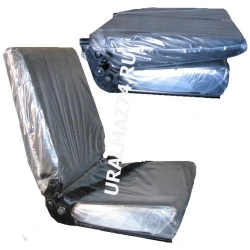 Manufacture of single folding passenger seat equipped with 2-point seat belts.