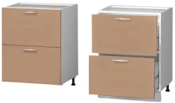 Kitchen cupboard with 2 drawers