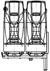 A67R42.6840012-20 Double seat