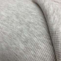 Melange knitted fabric mixed cashcord 70% cotton, 30% polyester