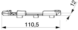 VEKA locking strip, item no. 373547