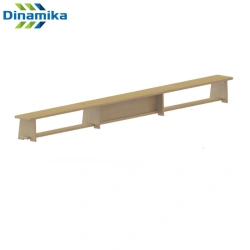 Gymnastic bench made of pine furniture board (wood legs)