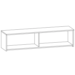 Hinged shelf