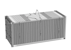 Container 1SS with open top and removable rigid roof for carriage of coiled steel with gross weight 36000 kg. model - AVM - 04